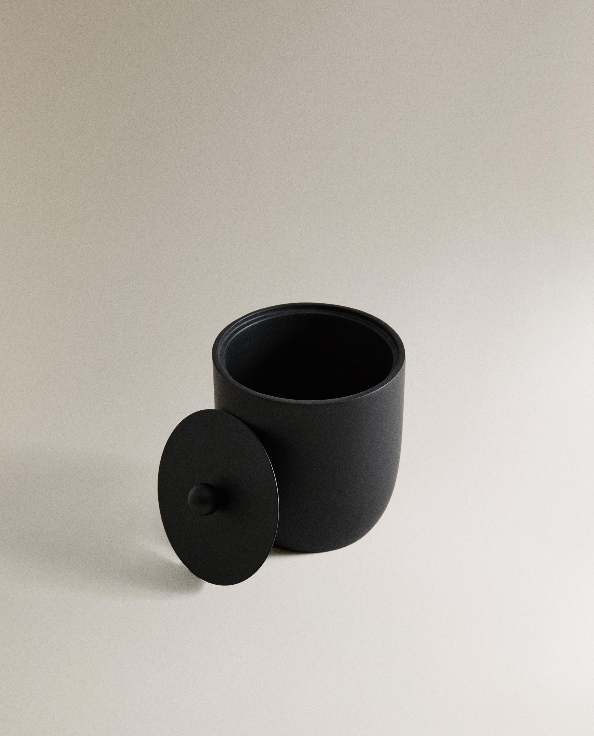 BLACK RESIN BATHROOM ORGANISER JAR product thumbnail 6
