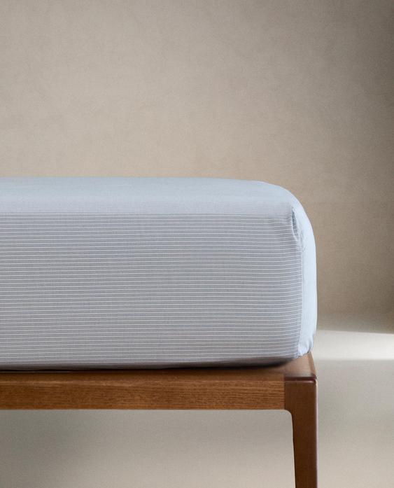 SÁBANA BAJERA INFANTIL ALGODÓN RAYAS SÁBANA BAJERA INFANTIL ALGODÓN RAYAS