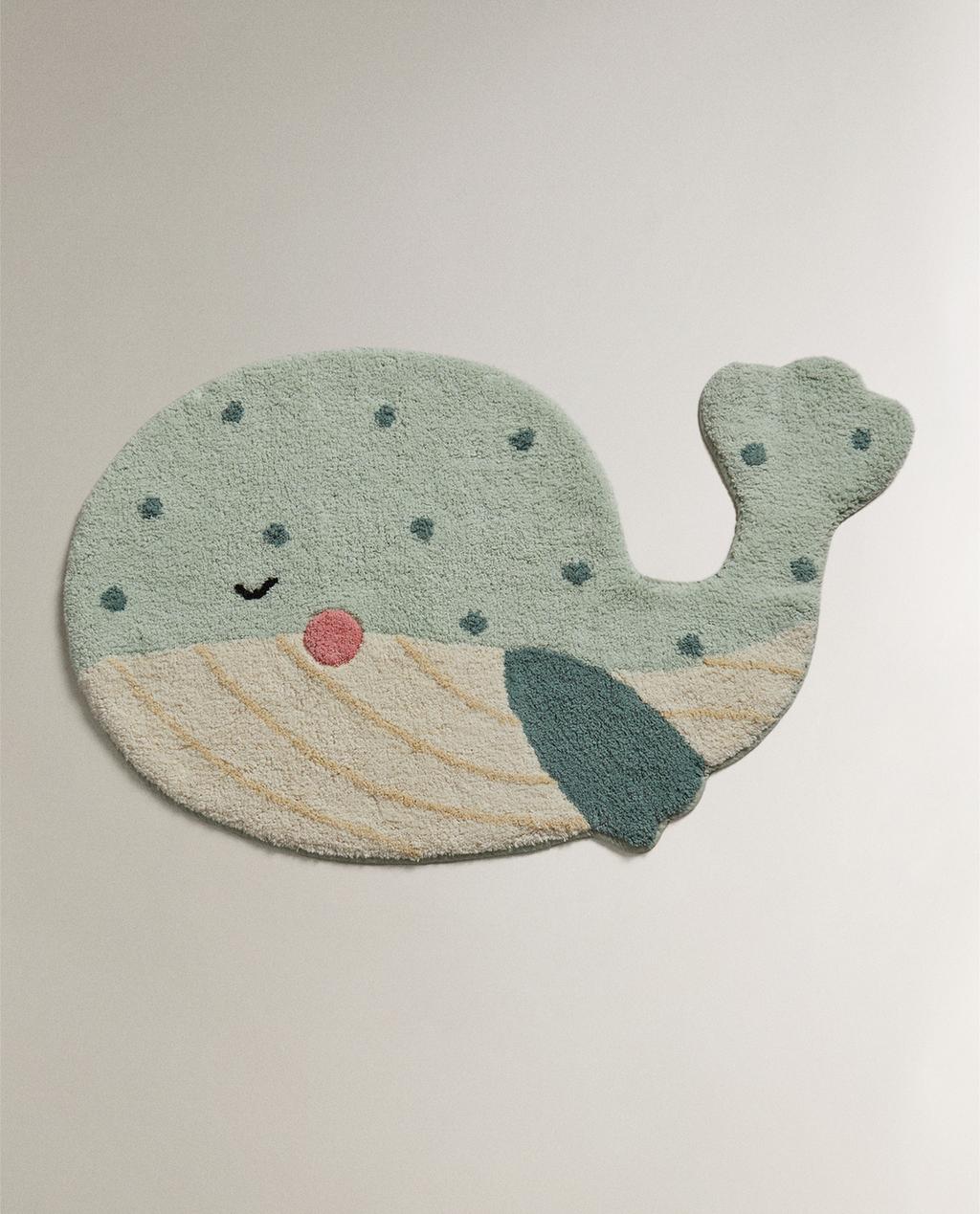 TAPIS DE BAIN ENFANT BALEINE