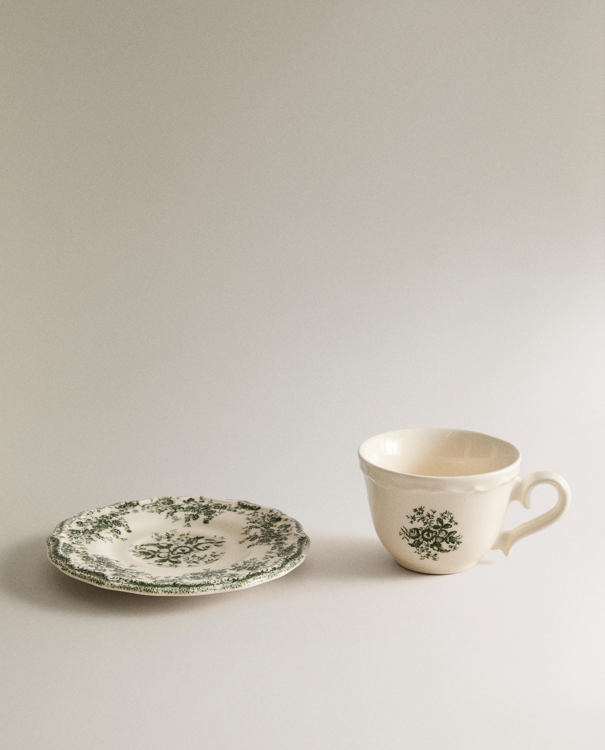 FLORAL COFFEE CUP AND SAUCER product thumbnail 4
