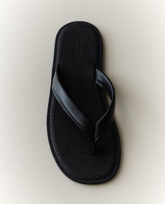 LEREN TEENSANDALEN MET BANDJES