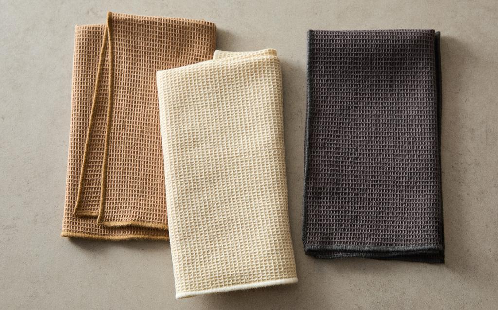 PACK OF WAFFLE-KNIT TEA TOWELS (PACK OF 3) PACK OF WAFFLE-KNIT TEA TOWELS (PACK OF 3)