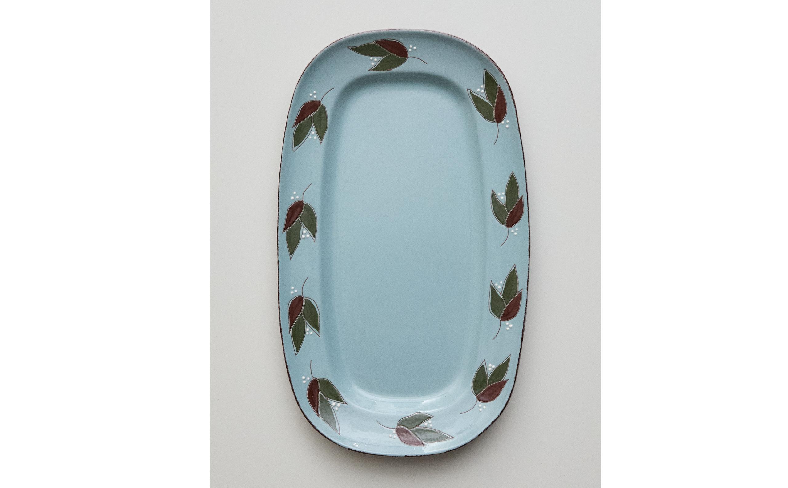 RECTANGULAR LEAF EARTHENWARE SERVING DISH product thumbnail 8