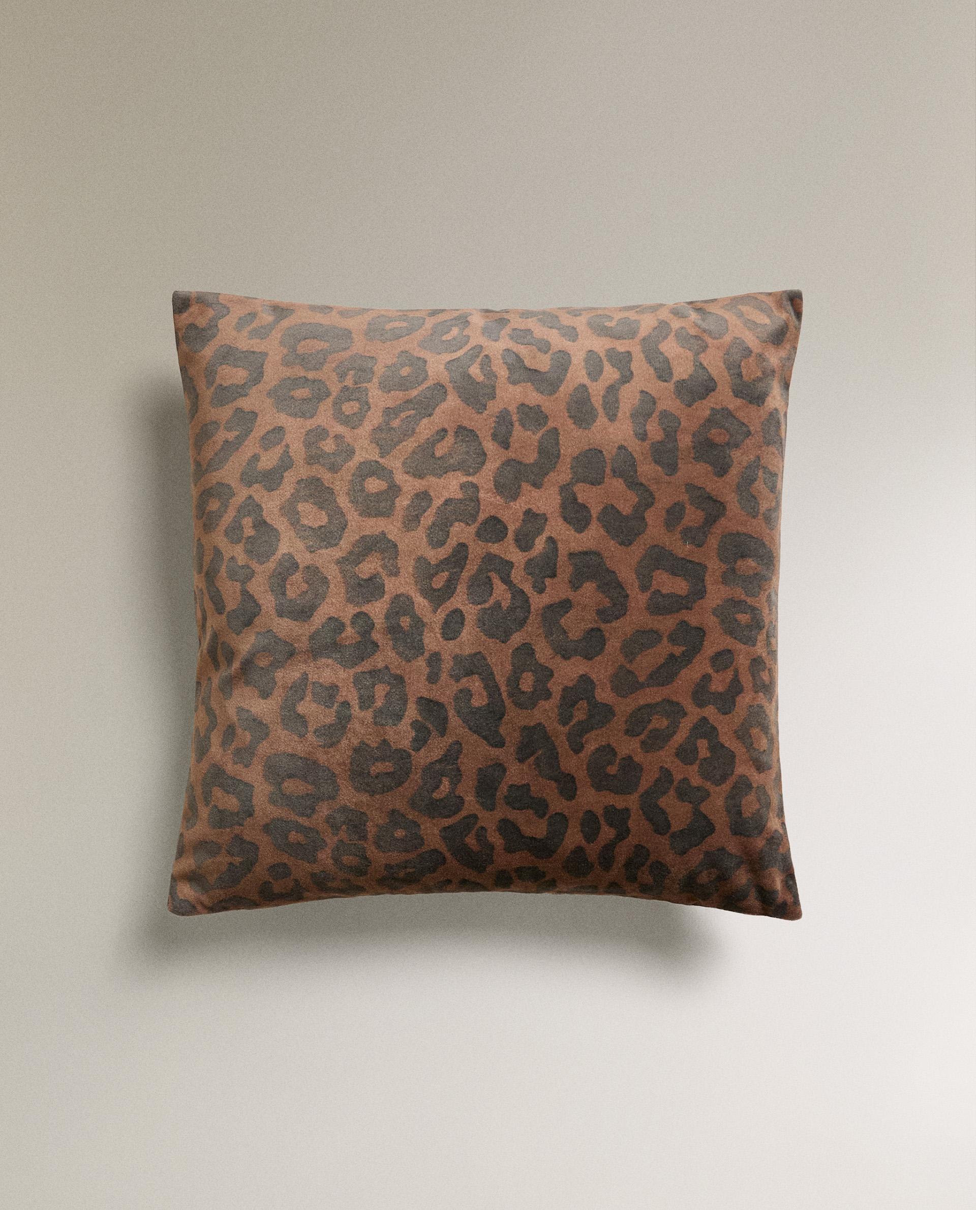 HOUSSE DE COUSSIN LÉOPARD