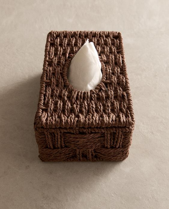 BOÎTE À MOUCHOIRS EN PAPIER TRESSÉ BOÎTE À MOUCHOIRS EN PAPIER TRESSÉ