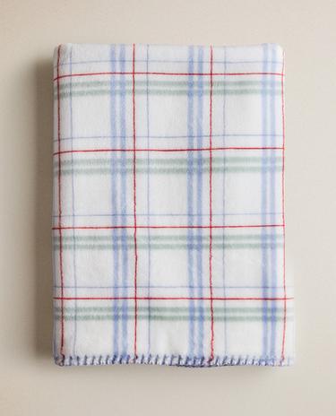 COUVERTURE ENFANT CARREAUX