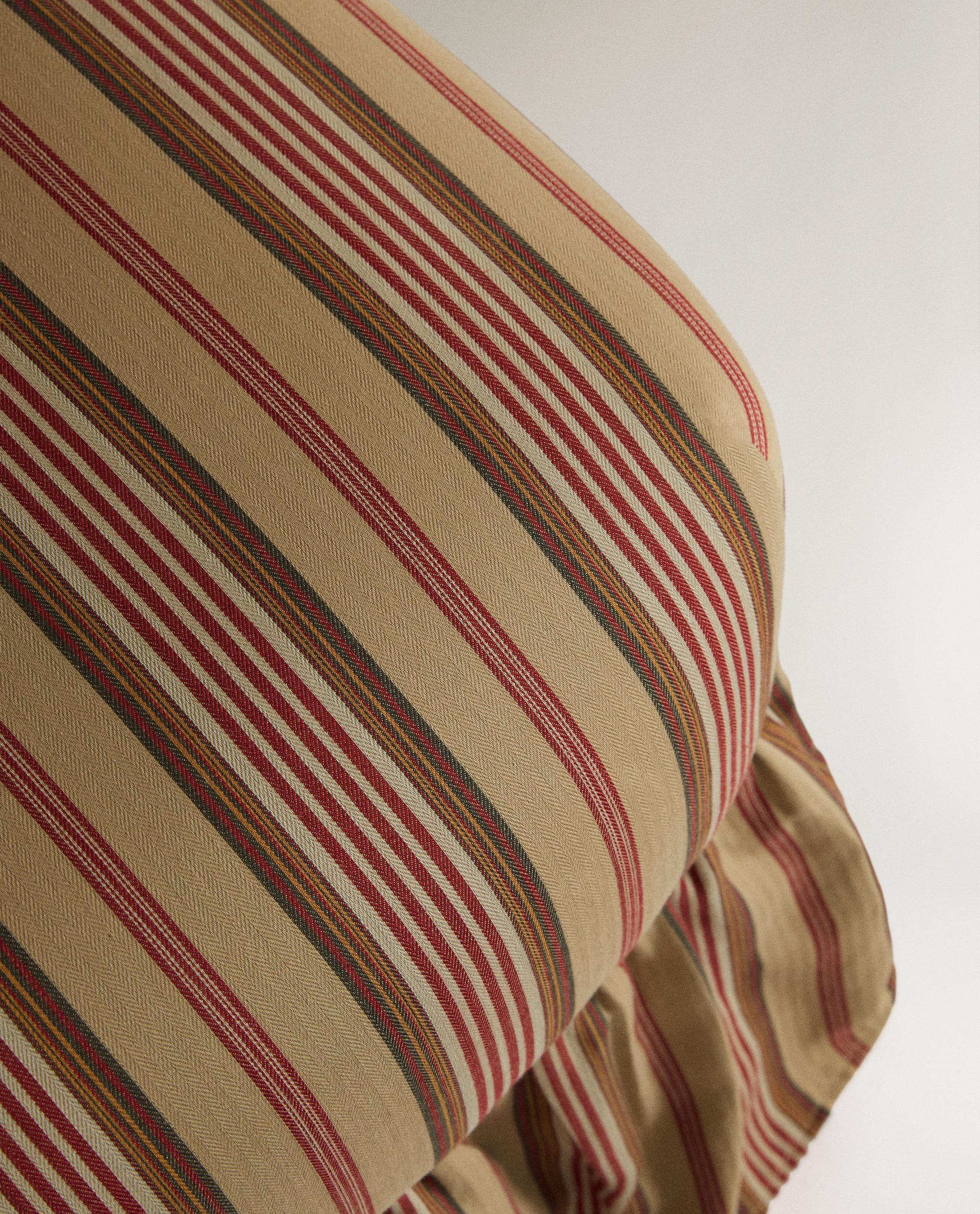 STRIPED ARMCHAIR WITH RUFFLE | KATHARINE POLE product thumbnail 7