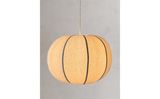 LARGE LINEN PENDANT LAMP