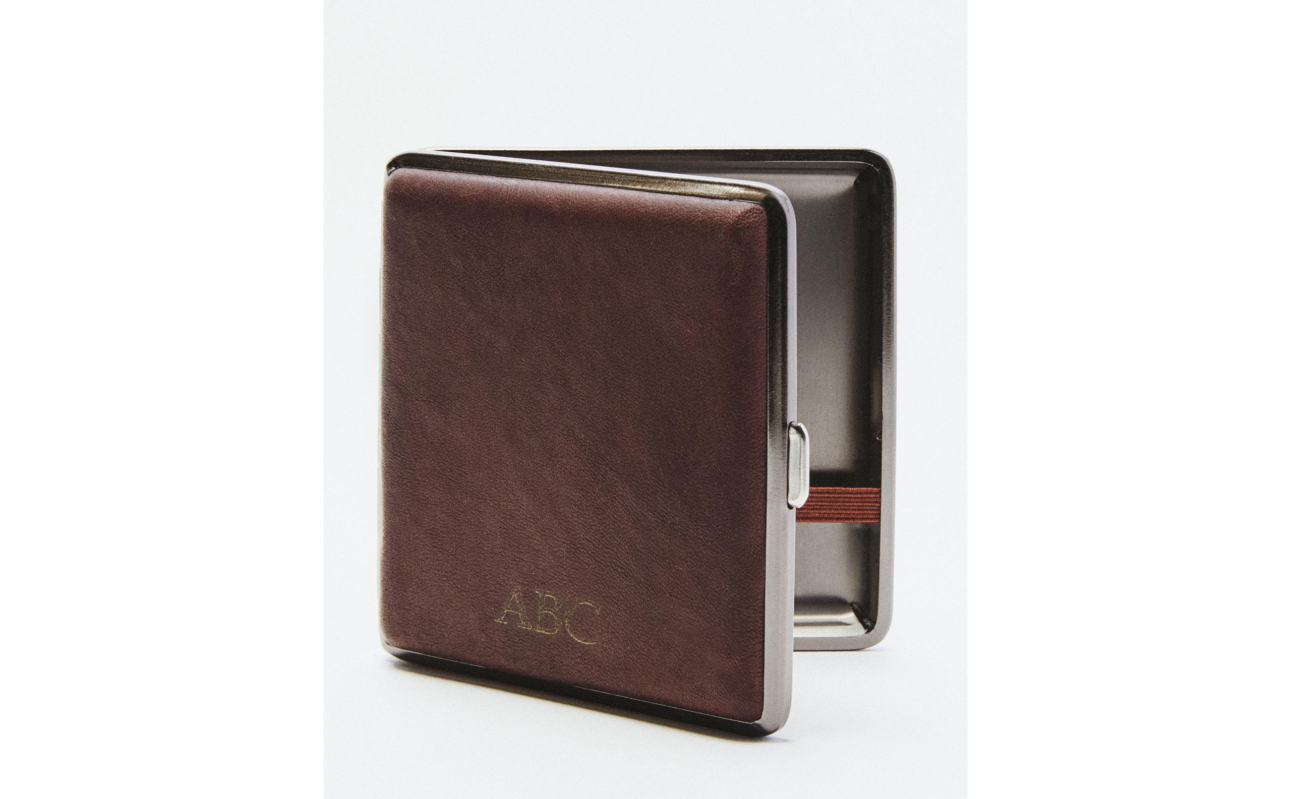 BROWN LEATHER CIGARETTE CASE | Zara Home United States of America