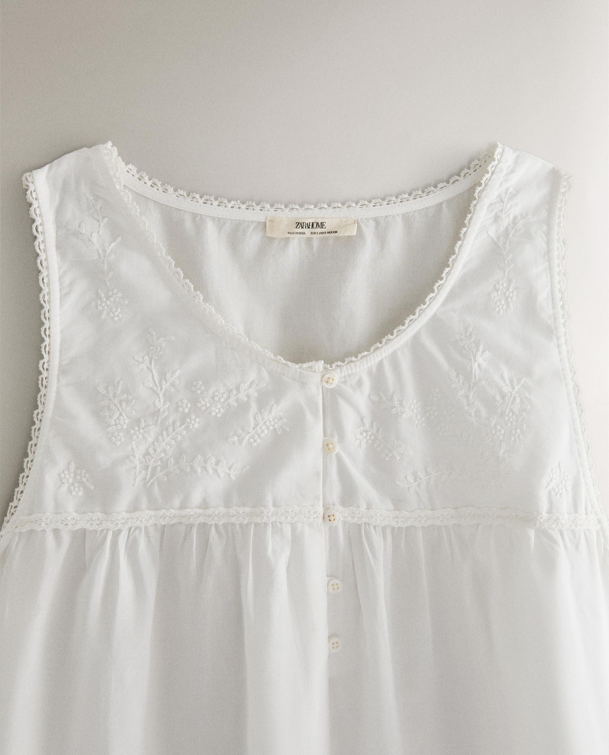 エンブロイダリー コットン ナイティ | Zara Home 日本/Japan