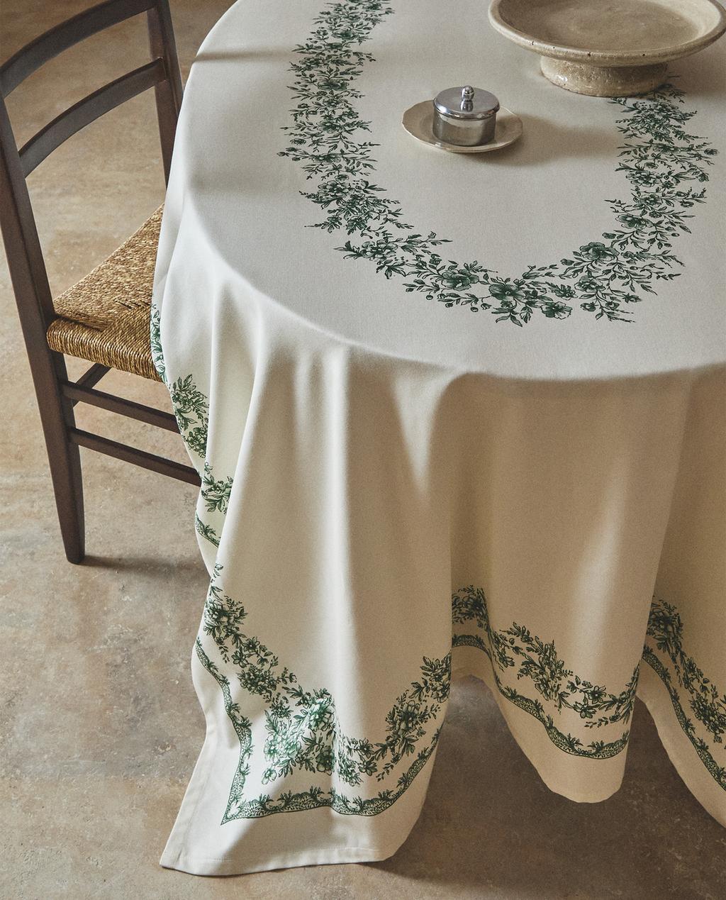 NAPPE SATINÉE FLEURS