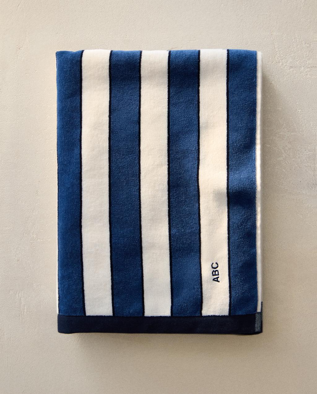 ASCIUGAMANO MARE RIGHE VELOUR