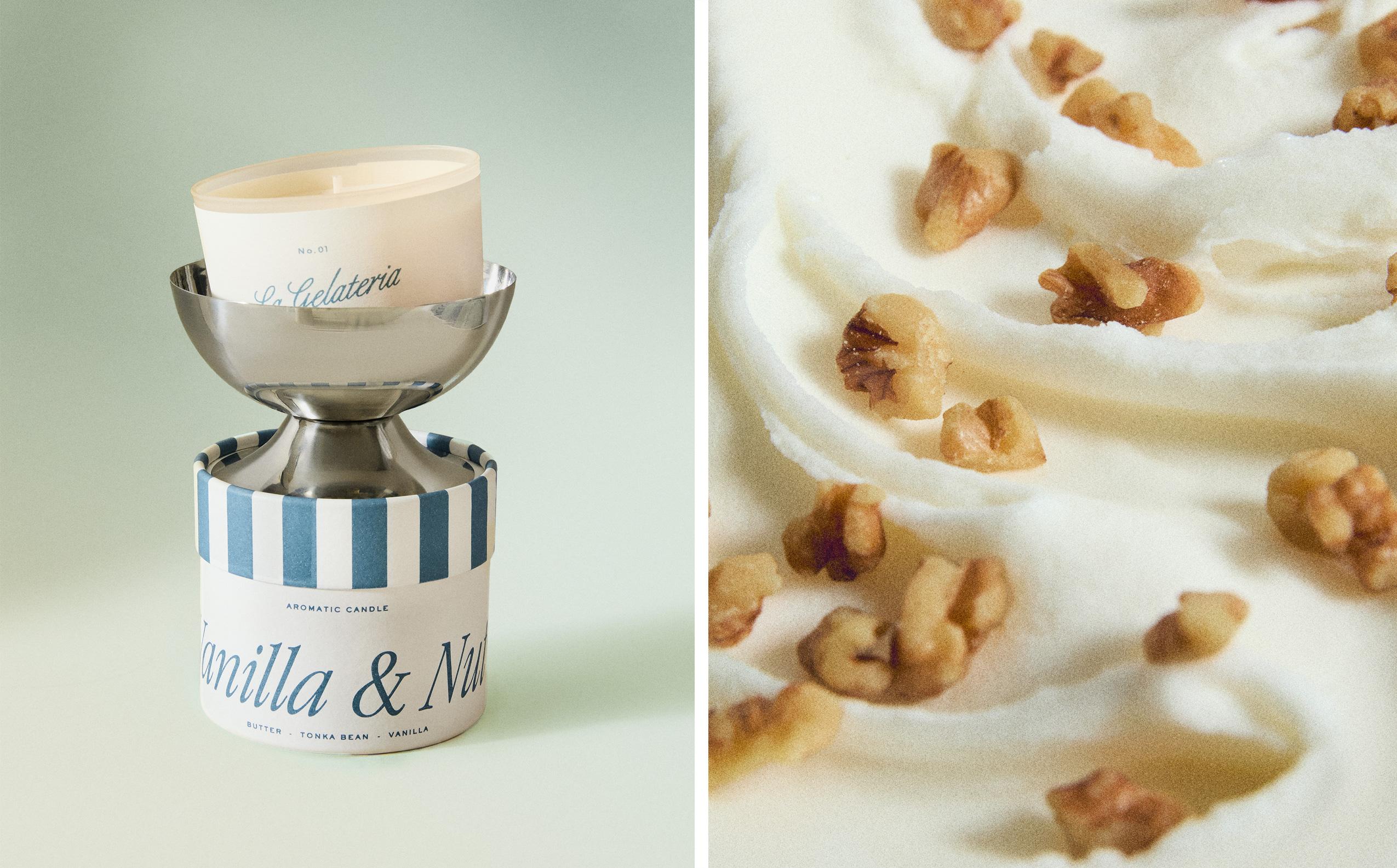 (150 G) VANILLA & NUT SCENTED CANDLE