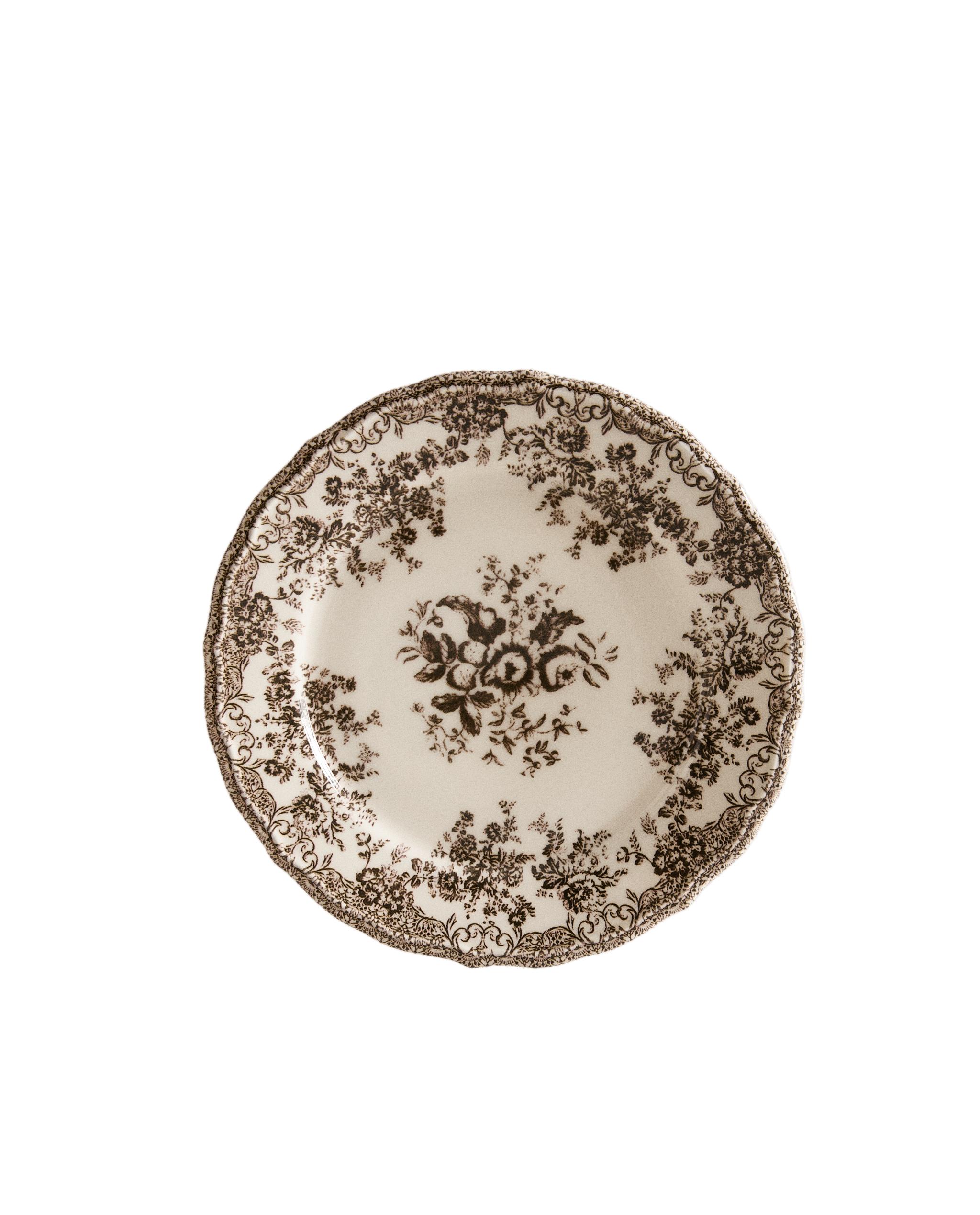 FLORAL EARTHENWARE DESSERT PLATE | Zara Home United Kingdom