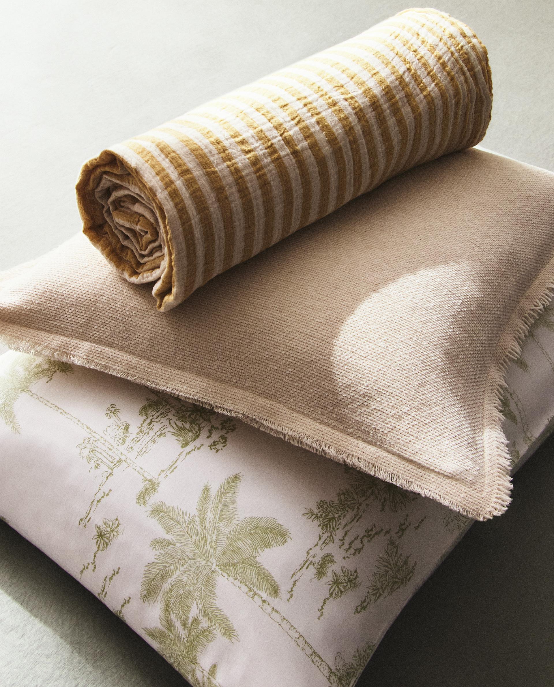 CUSHION COVERS AND THROW