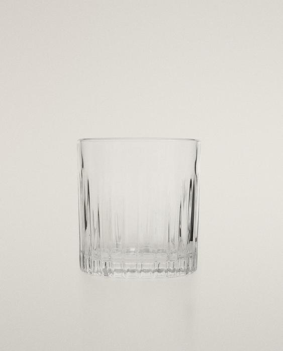 แก้วน้ำคริสตัลลีนแต่งลายนูน