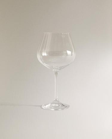 WAVY-EFFECT BOHEMIA CRYSTAL GLASS