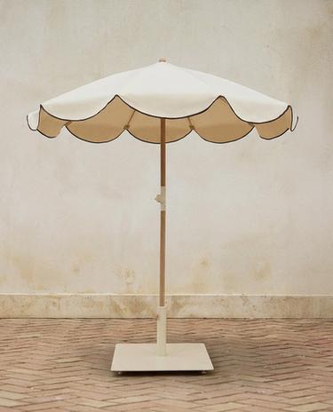 STRANDPARASOL MET CONTRAST RAND (ø 160CM)