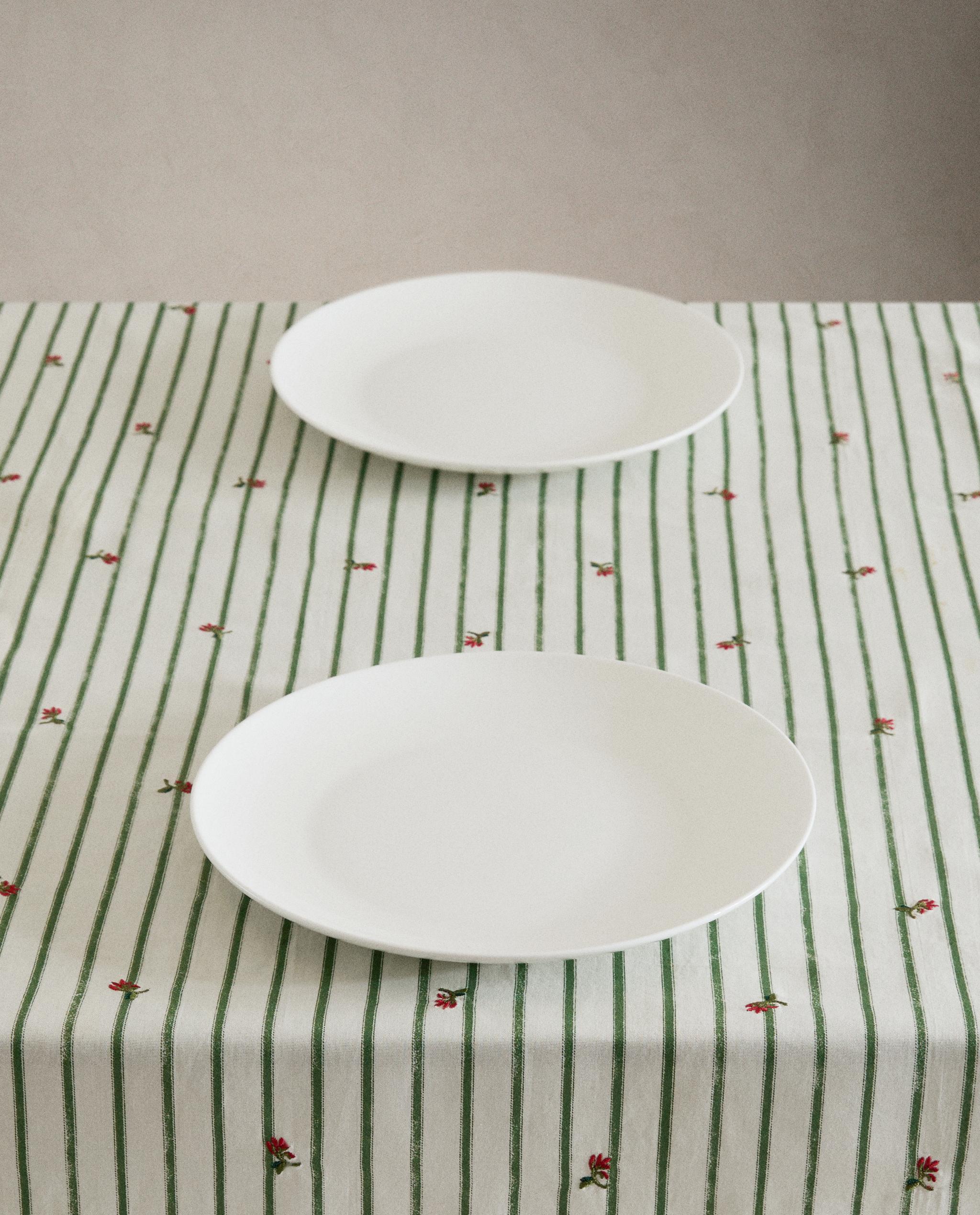 STRIPED TABLECLOTH WITH FLORAL EMBROIDERY product thumbnail 19