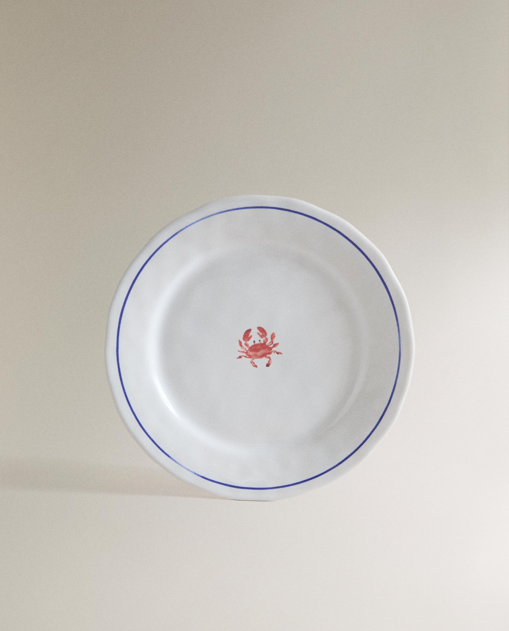 SEA CREATURE STONEWARE DESSERT PLATE product thumbnail 5