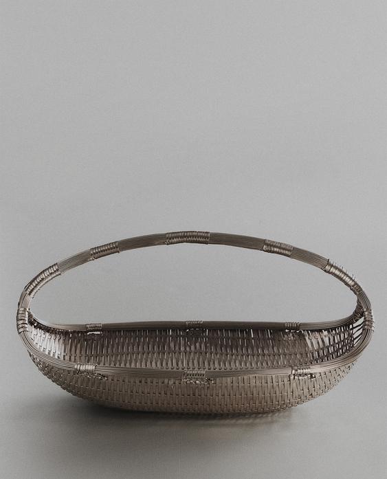 WOVEN METAL BASKET LOW I COLIN KING