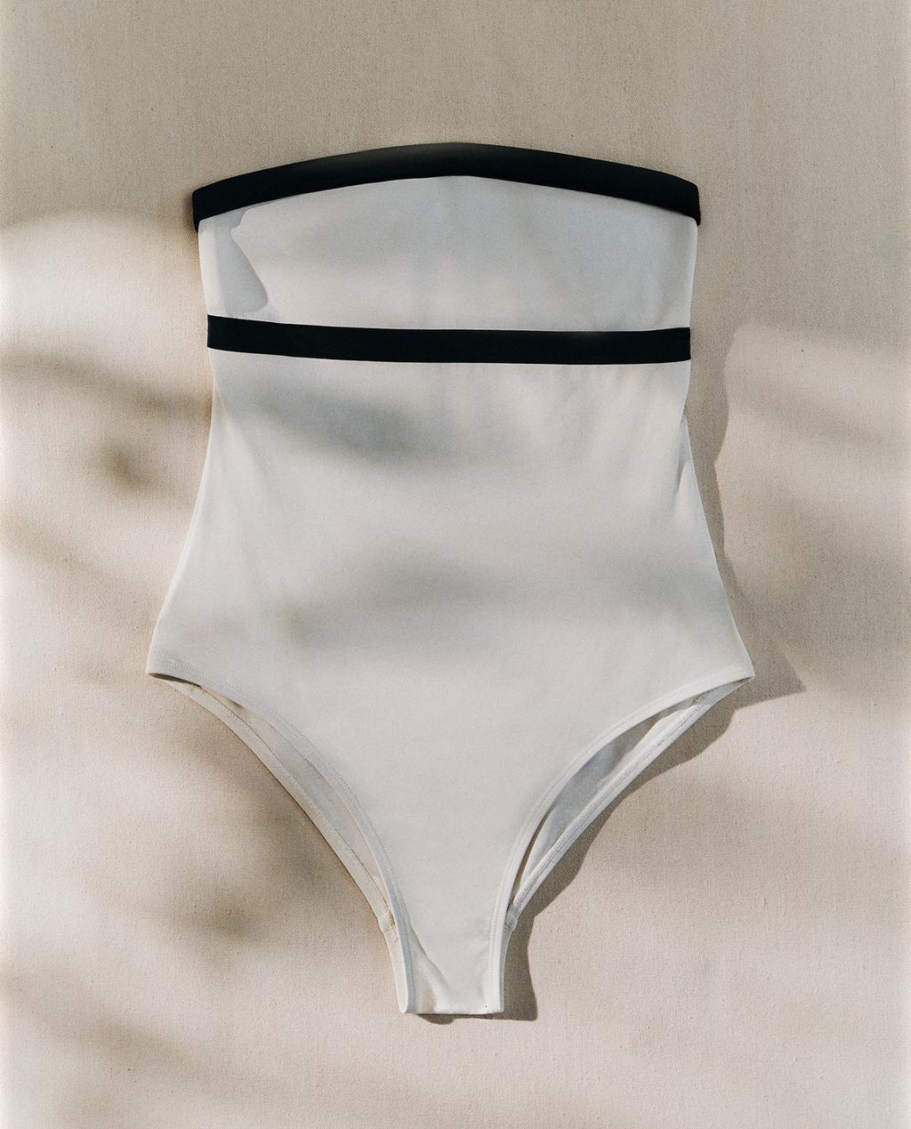 콘트라스트 밴드 비치 스윔수트