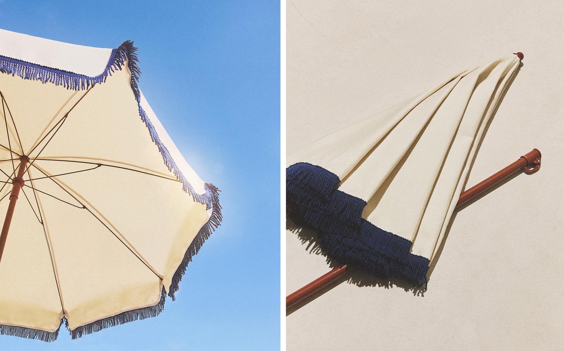 STRANDSCHIRM MIT FRANSEN STRANDSCHIRM MIT FRANSEN