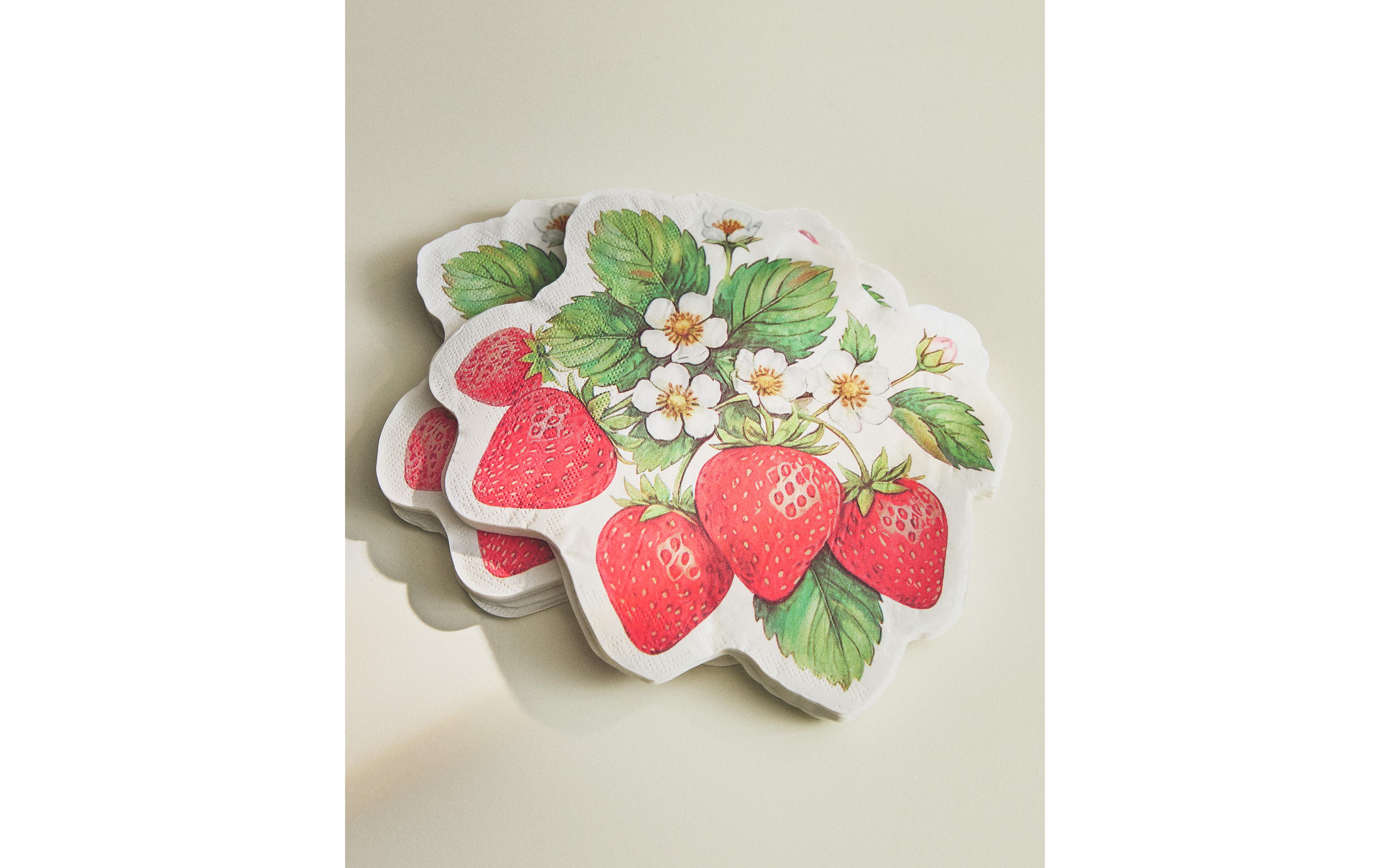 PACK OF STRAWBERRY PAPER NAPKINS (PACK OF 20) product thumbnail 7