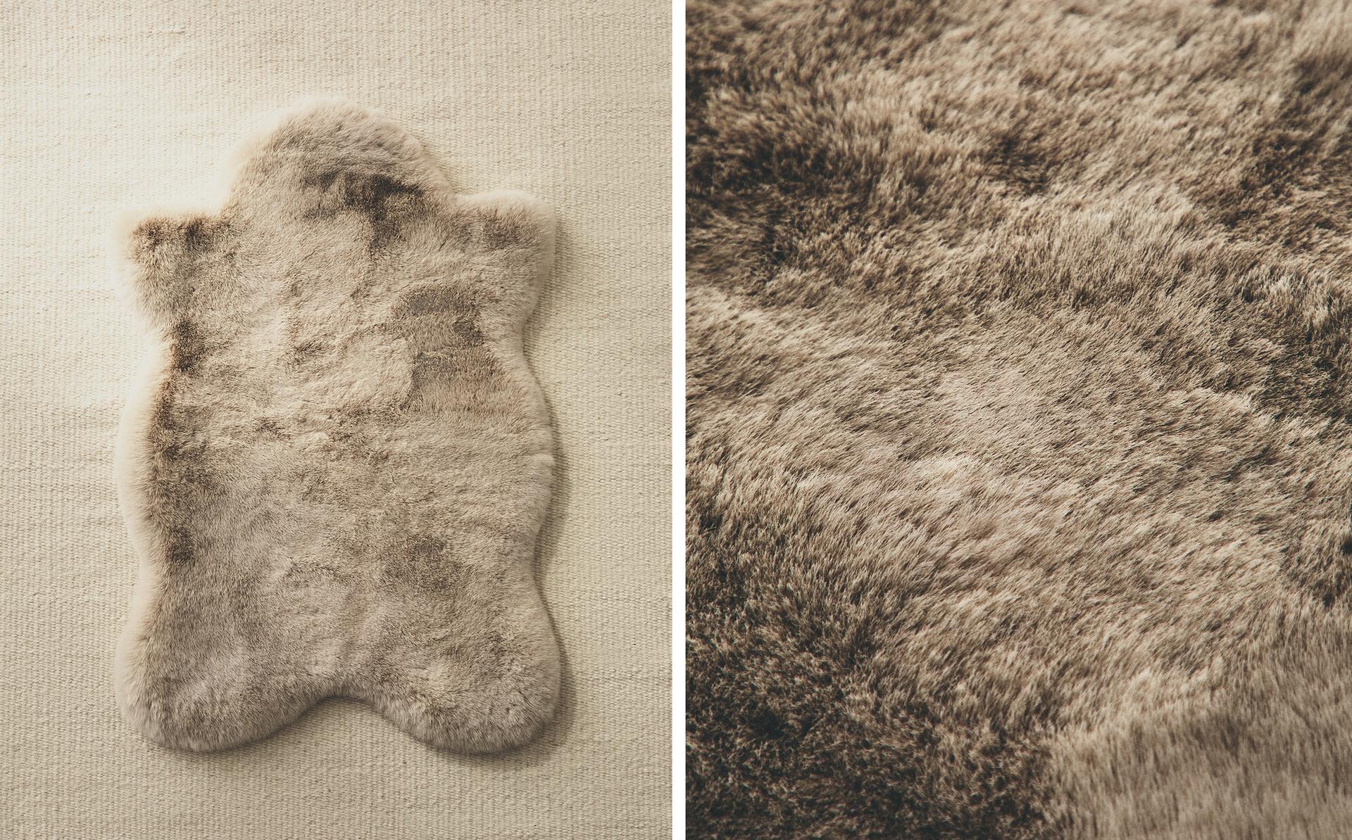 IRREGULAR FUZZY SMALL RUG IRREGULAR FUZZY SMALL RUG