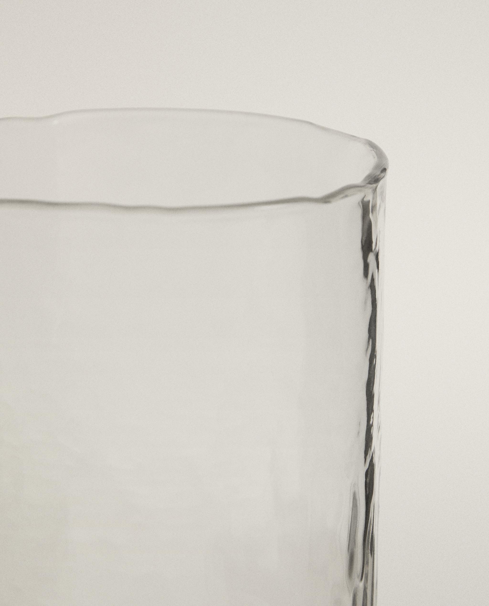 HAMMERED DESIGN GLASS SOFT DRINK TUMBLER product thumbnail 4