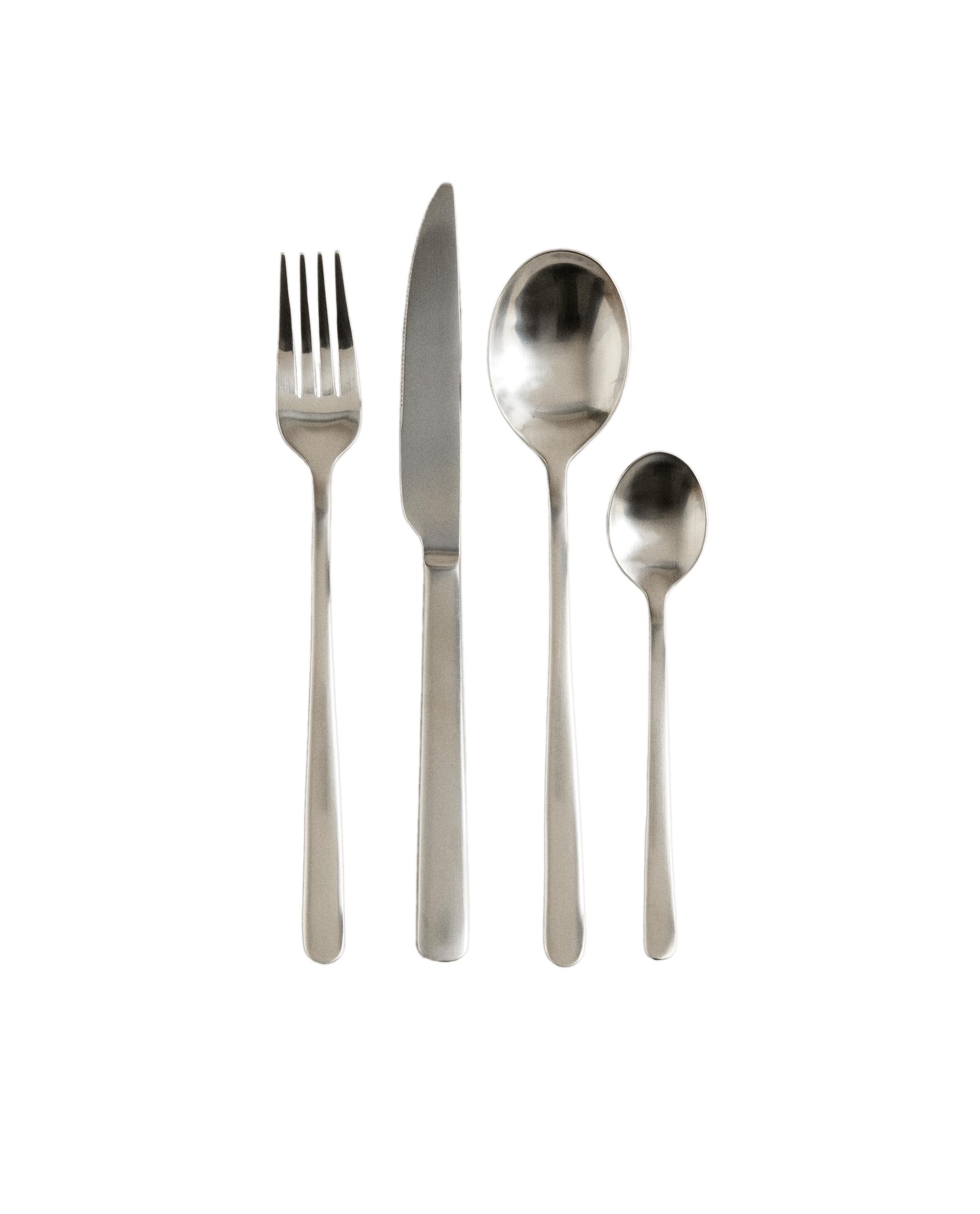 4-PIECE MATTE STEEL CUTLERY SET product thumbnail 7