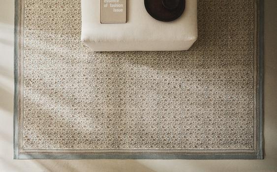 ALFOMBRA ESTAMPADO FLORAL BLOCK PRINT