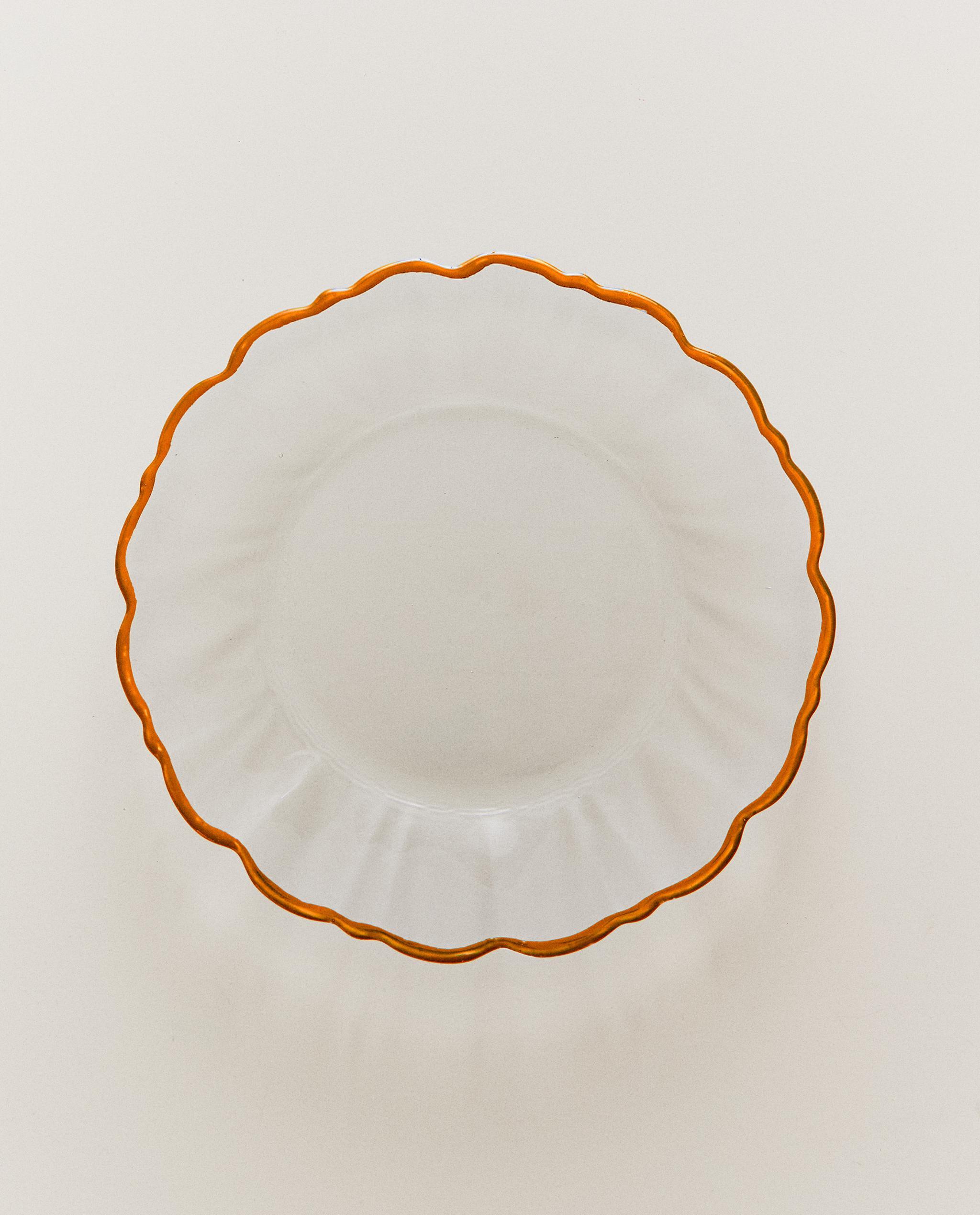 GLASS DESSERT PLATE WITH RIM product thumbnail 10