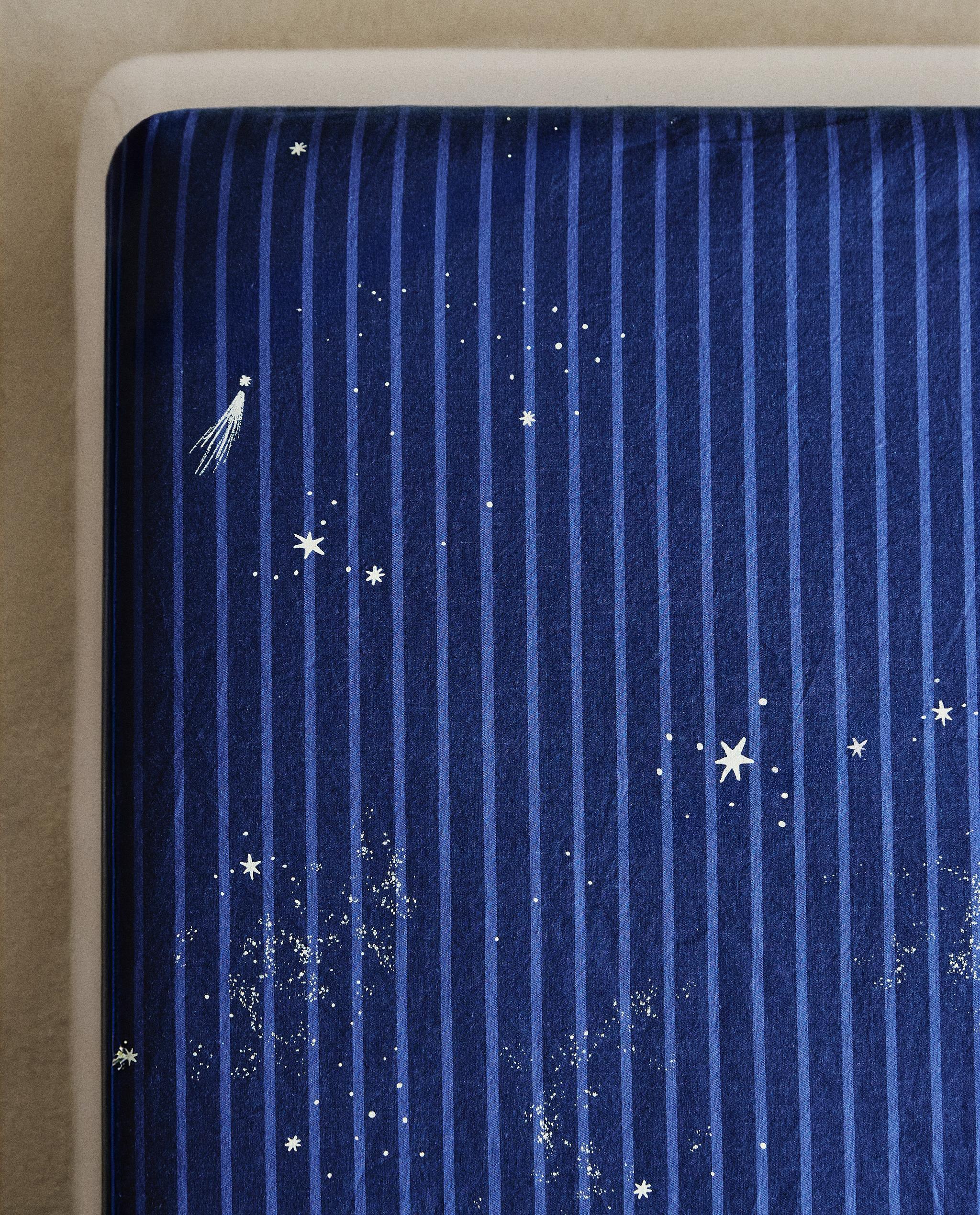 CHILDREN'S STRIPED SPACE FITTED SHEET product thumbnail 8