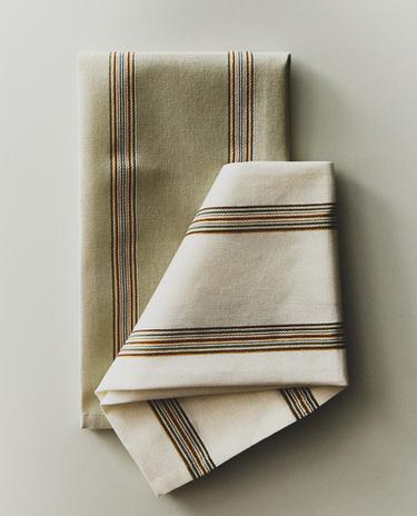 STRIPED TEA TOWEL PACK (PACK OF 2) STRIPED TEA TOWEL PACK (PACK OF 2)
