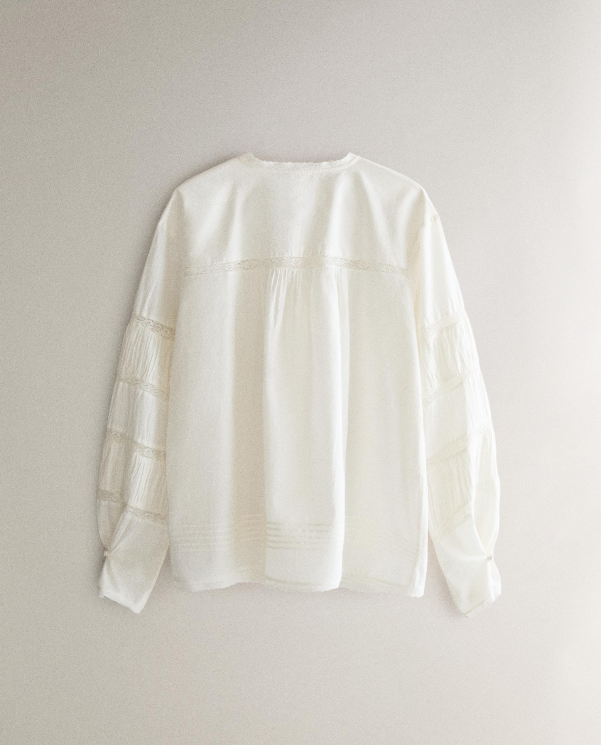 LACE COTTON SHIRT product thumbnail 4