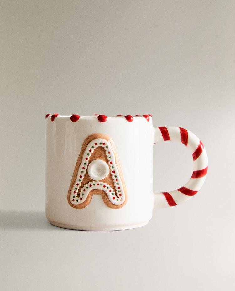 CHILDREN’S CHRISTMAS LETTER A STONEWARE MUG