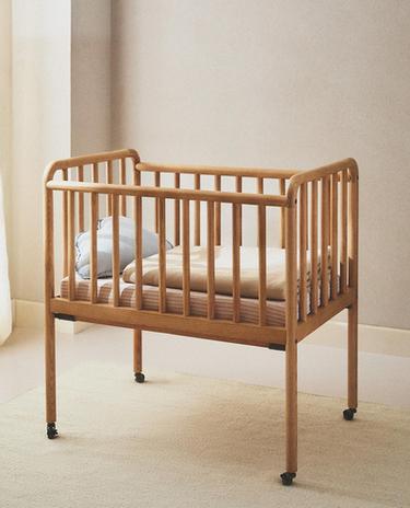 KIDS' ASH WOOD MINI COT
