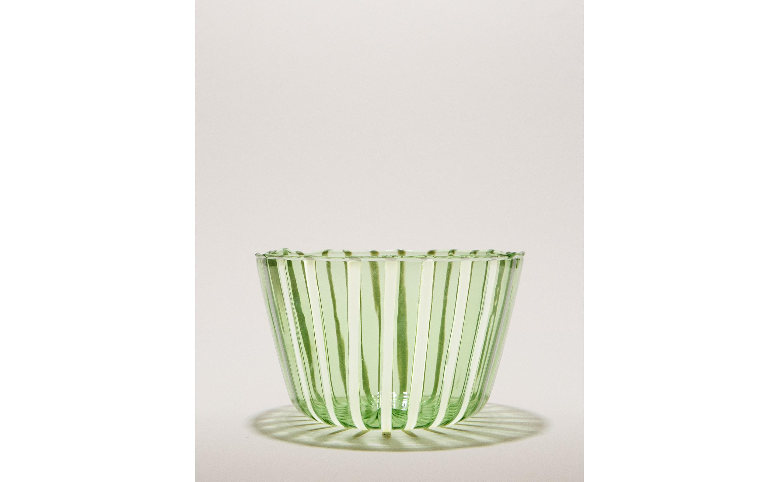 STRIPED BOROSILICATE BOWL