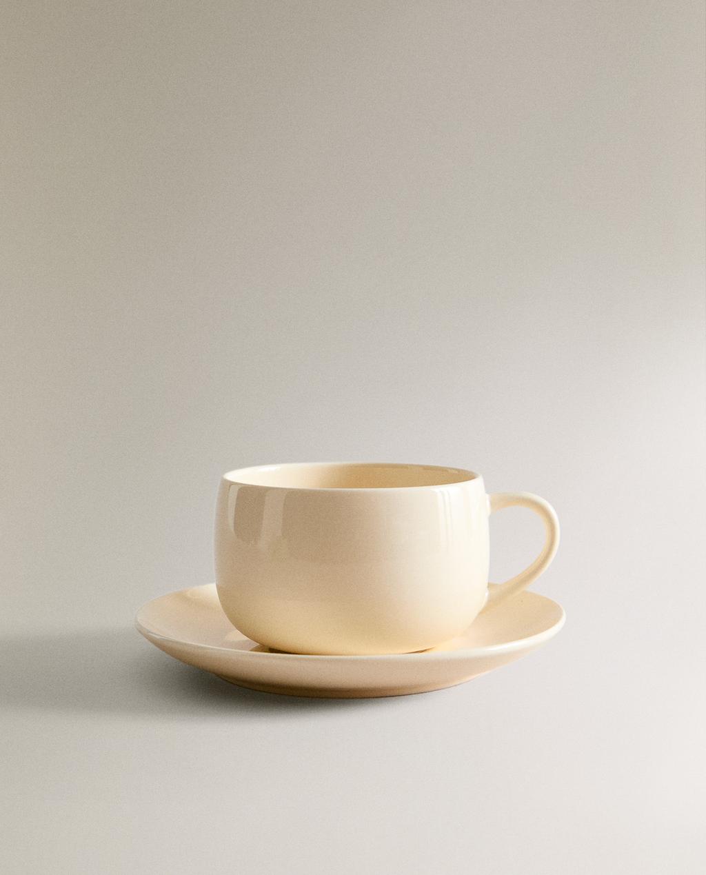 TEETASSE EINFARBIG STEINGUT TEETASSE EINFARBIG STEINGUT