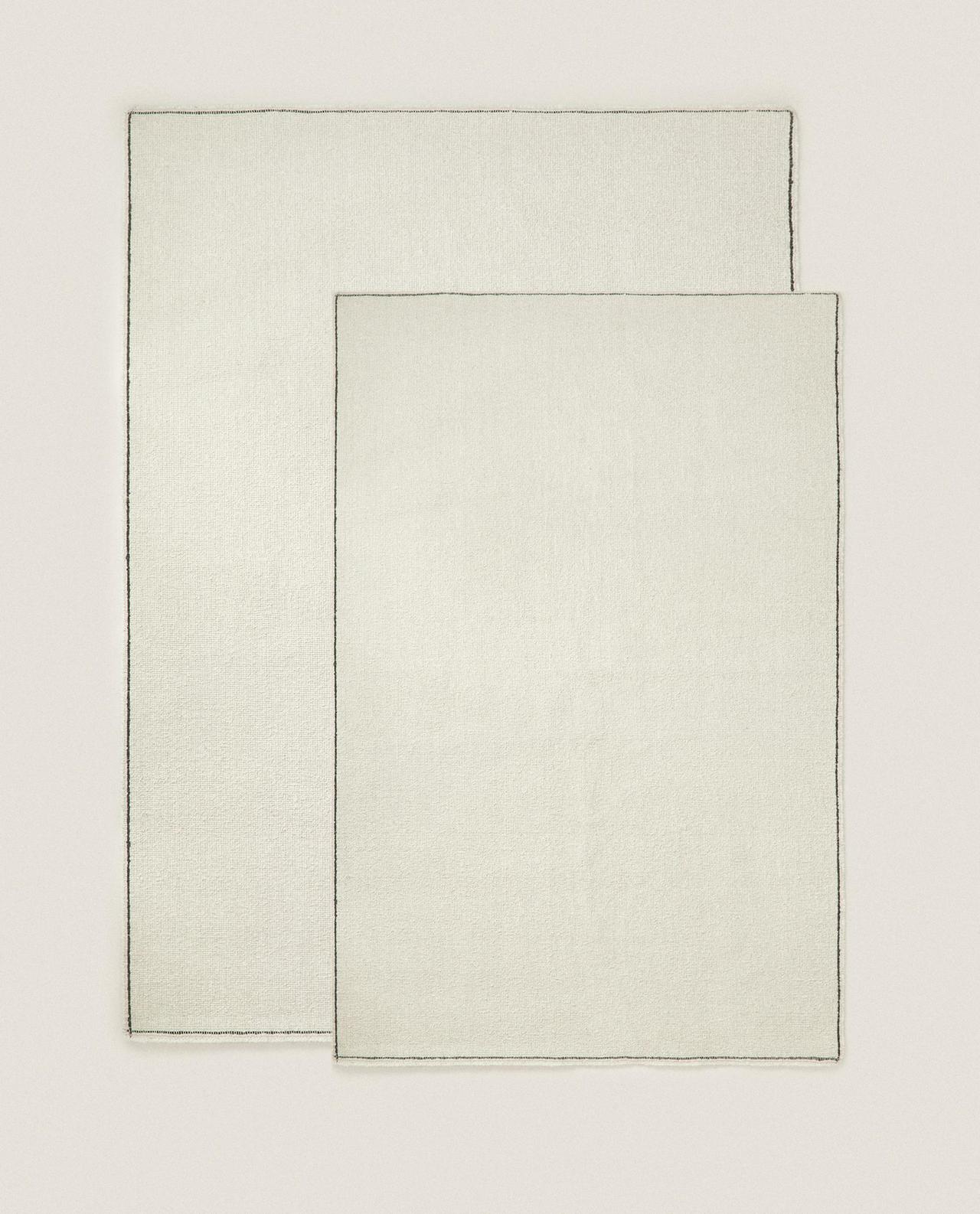 RECTANGULAR BOUCLÉ WOOL RUG | Zara Home United Kingdom