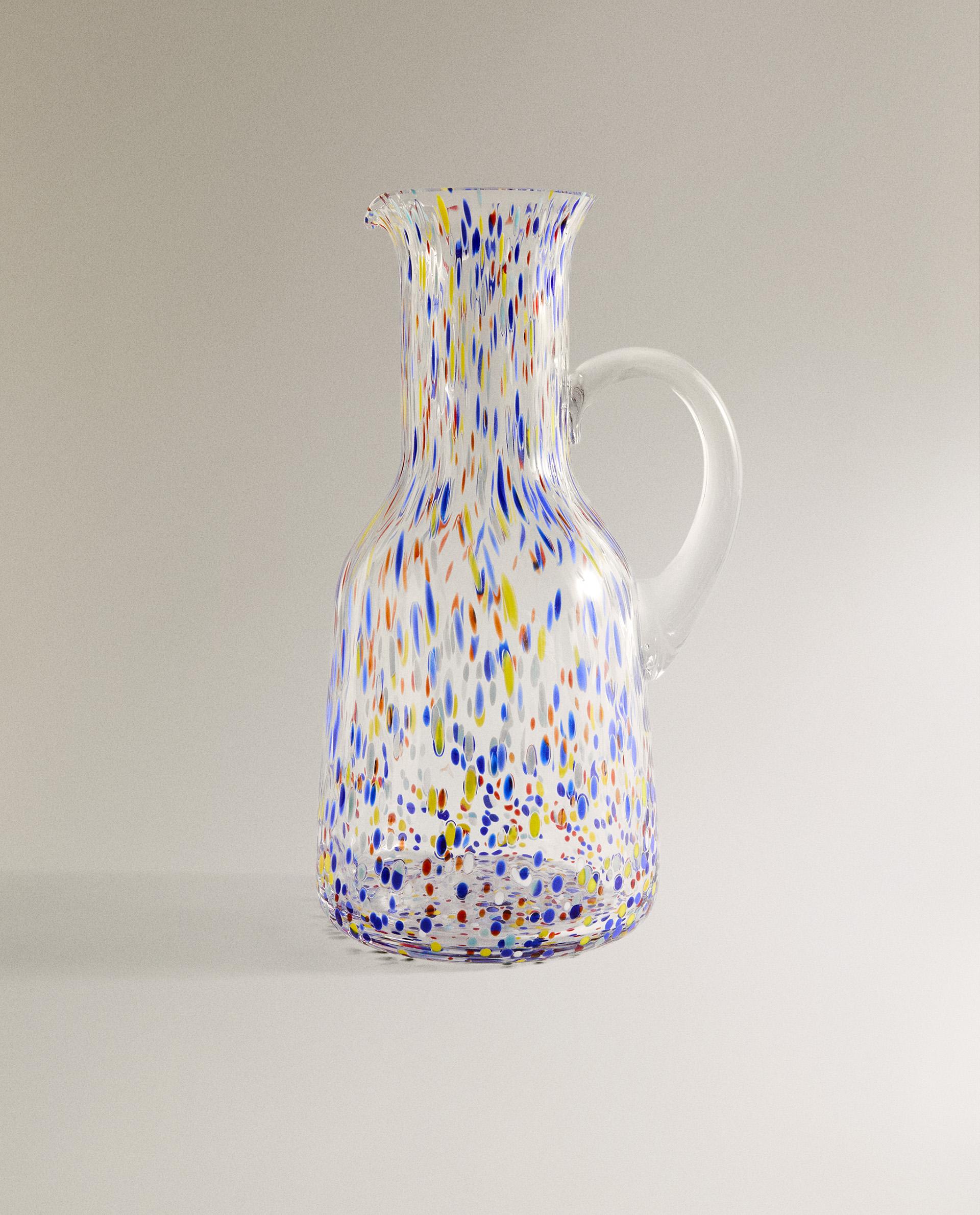 MULTICOLORED GLASS PITCHER | Zara Home United States of America