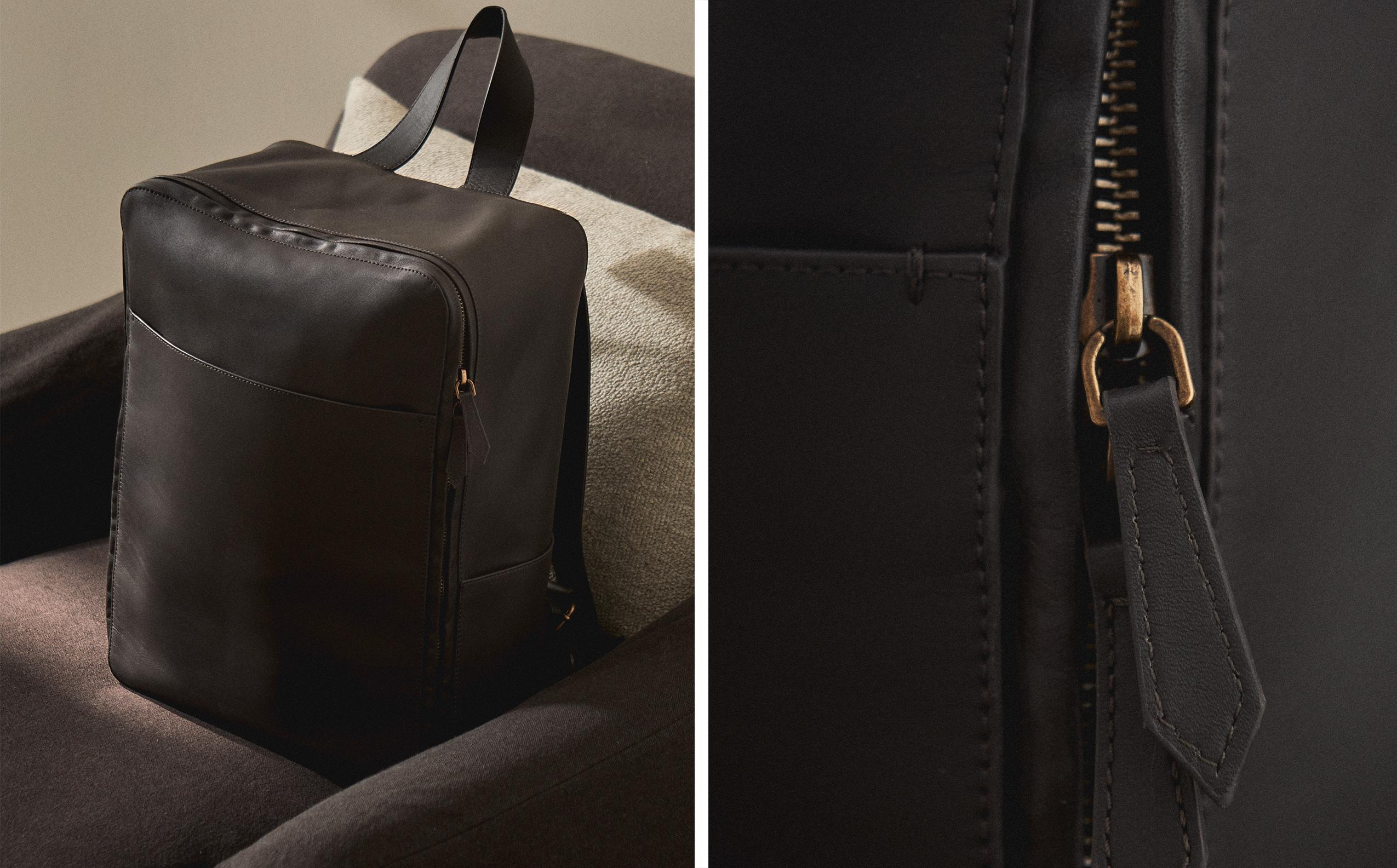 LEATHER BACKPACK | Zara Home United States of America