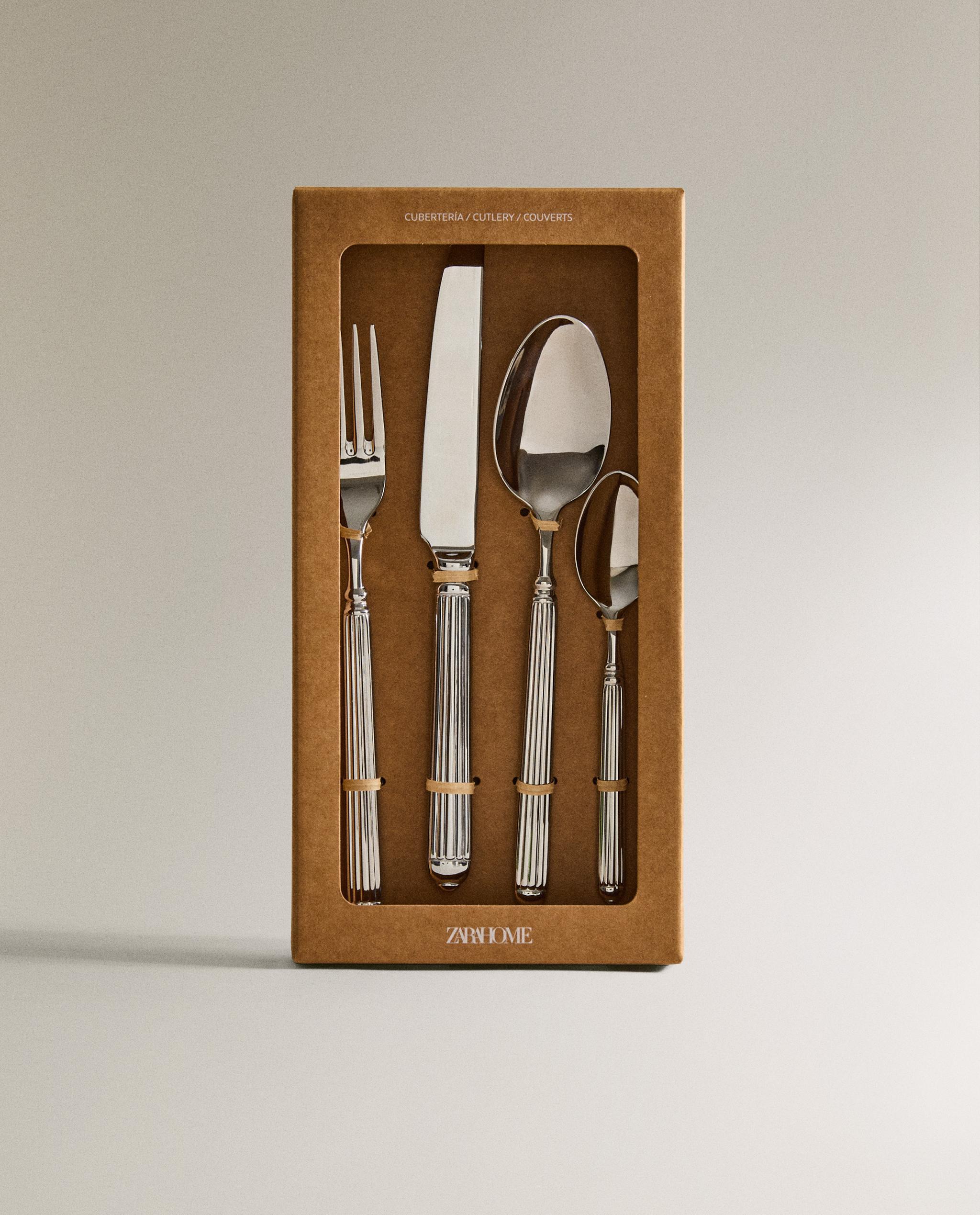 4-PIECE GROOVED STEEL CUTLERY SET product thumbnail 8