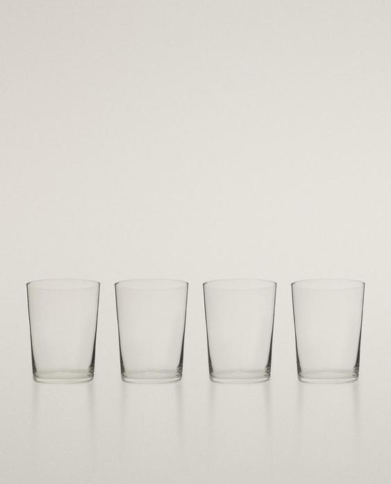 PACK VASOS VIDRIO ALTOS (PACK DE 4)