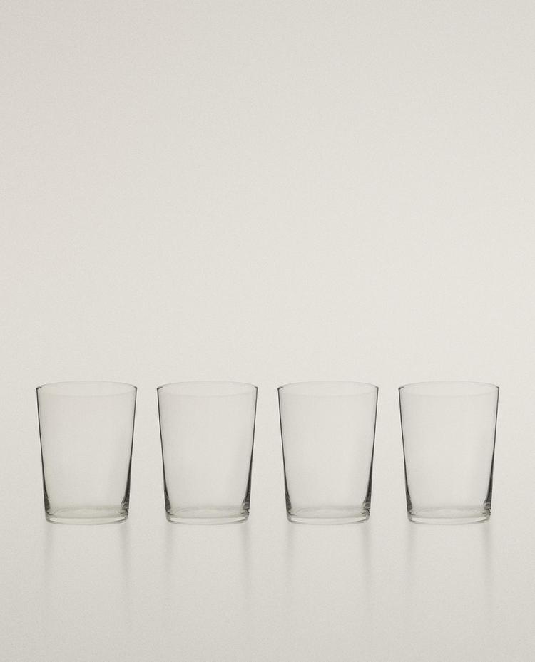 PAKKE MED HØJE GLASBRIKKER I GLAS (PAKKE MED 4)
