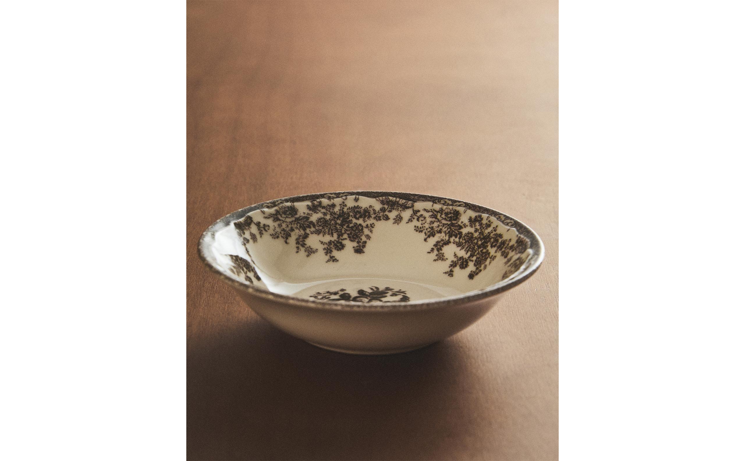 FLORAL EARTHENWARE BOWL | Zara Home United States of America