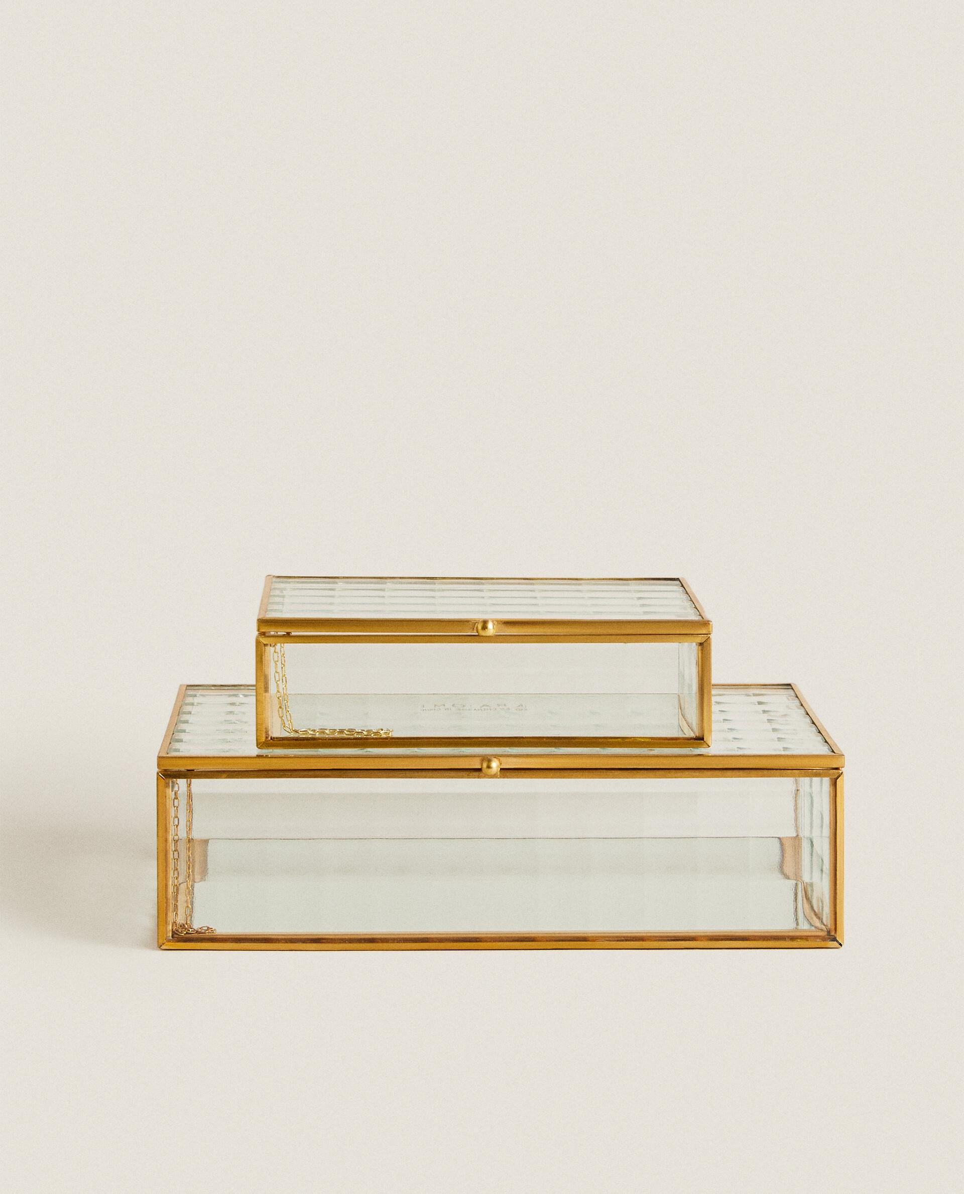 ROUND METAL BOX WITH A SHELL | Zara Home United States of