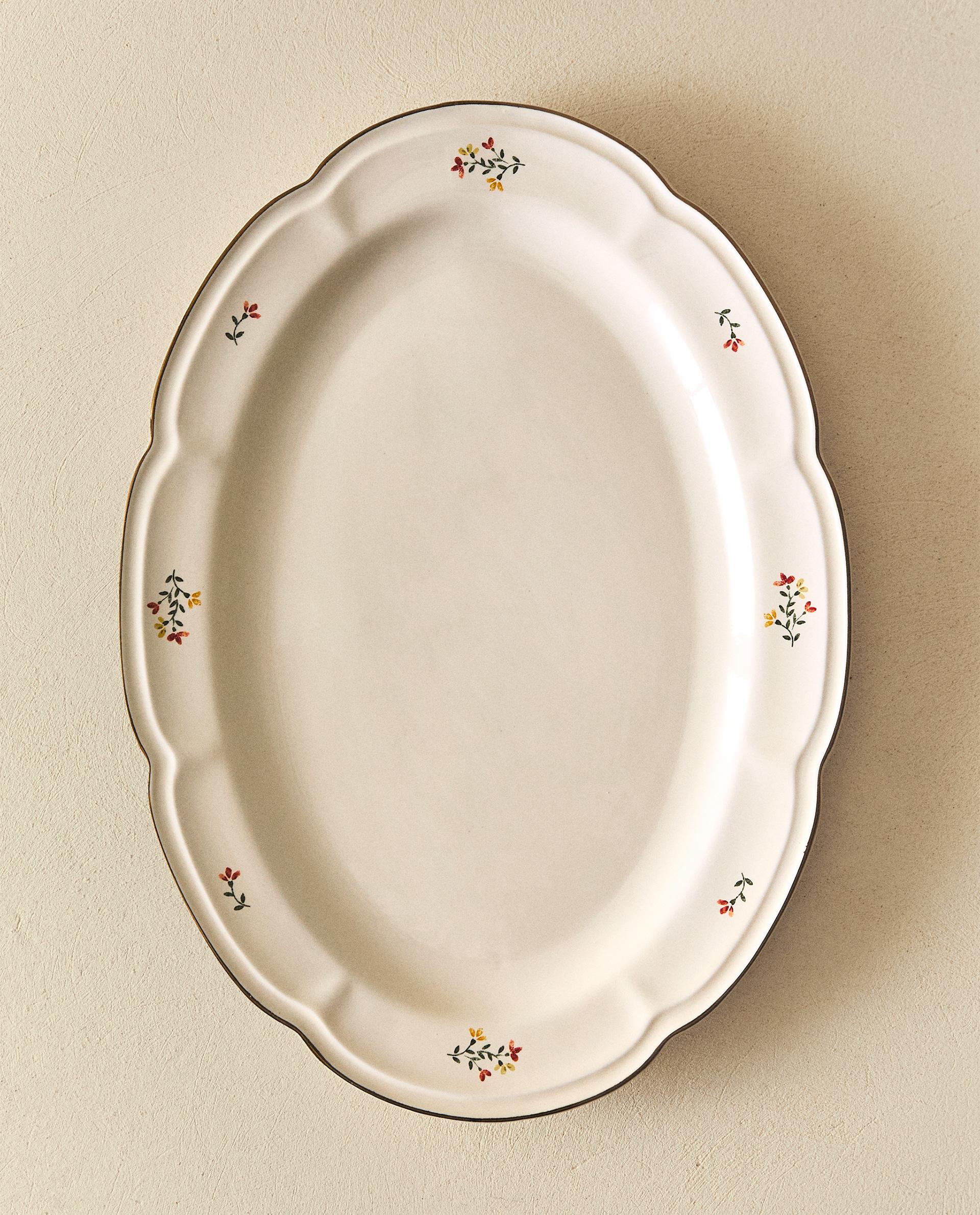 FLORAL PORCELAIN SERVING DISH product thumbnail 5