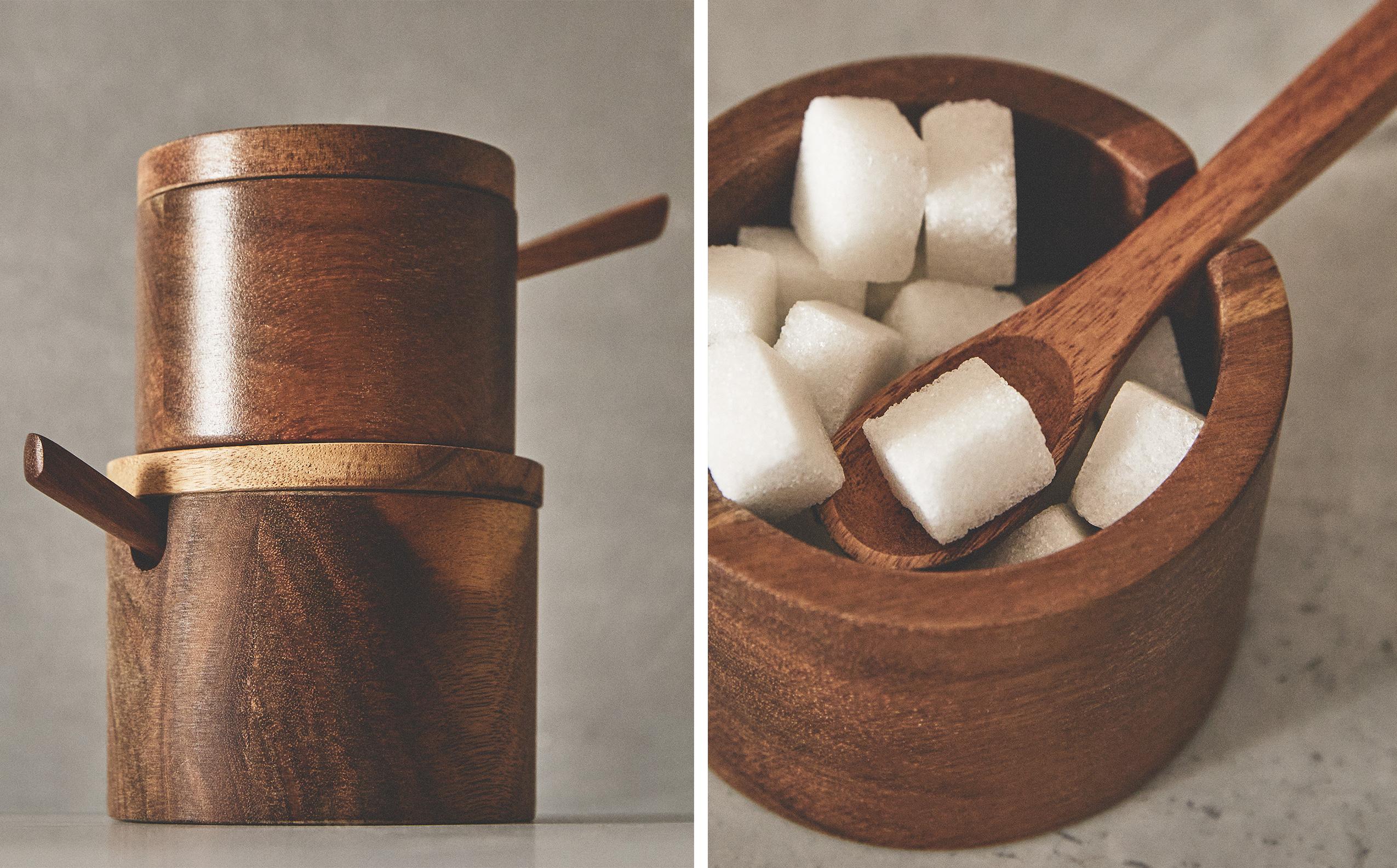 WOODEN SUGAR BOWL WITH SPOON product thumbnail 12